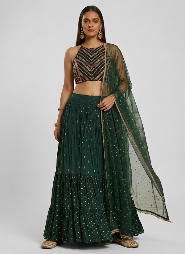 Lehenga – front view | Gleemium Fashion Australia