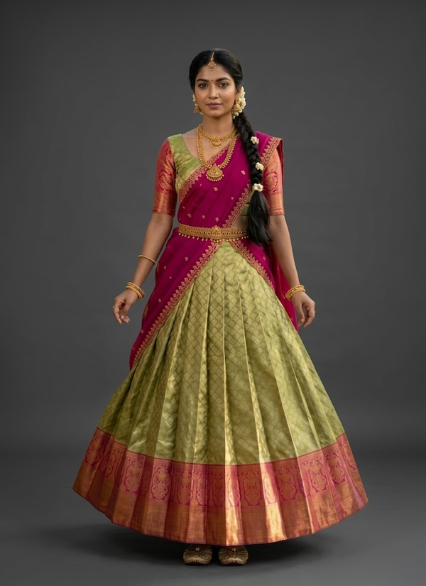 South‑Style Kanjivaram Silk Lehenga, festive Bollywood sarees Australia