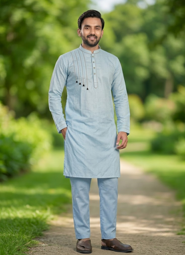 Men’s Kurta Pajama Set – Pure Cotton by Galaxy