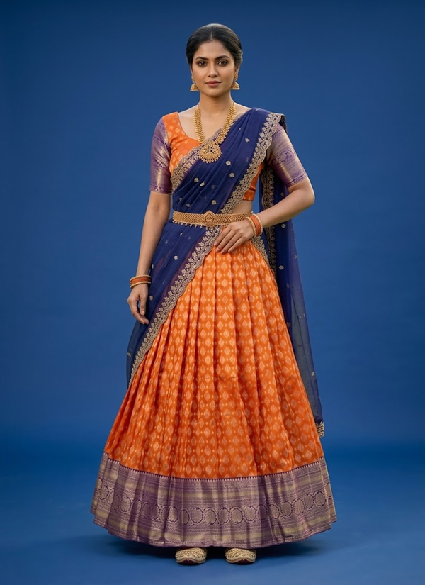 South-Style Kanjivaram Silk Lehenga Indian Designer Lehenga & Ethnic Fashion Australia