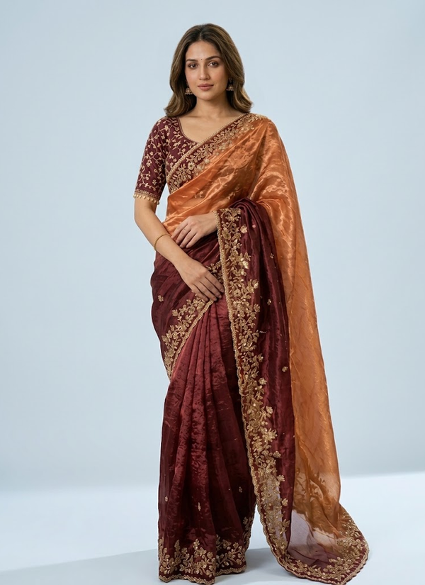 Saree – front view | Gleemium Fashion Australia