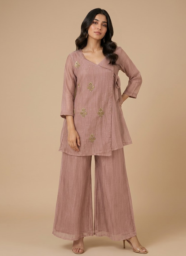 Pink Salsa Tissue Co‑ord Set – Gleemium Fashion Australia