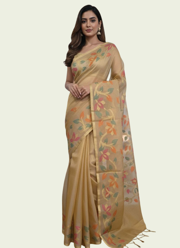 Banarasi Organza Tissue Saree - festive Banarasi saree Australia