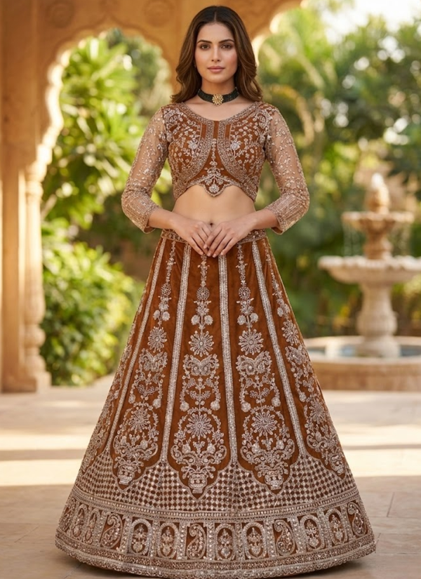 Lehenga – embroidery close-up