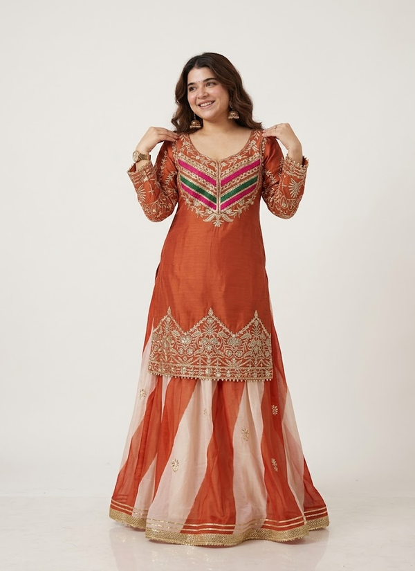 Sharara – front view | Gleemium Fashion Australia