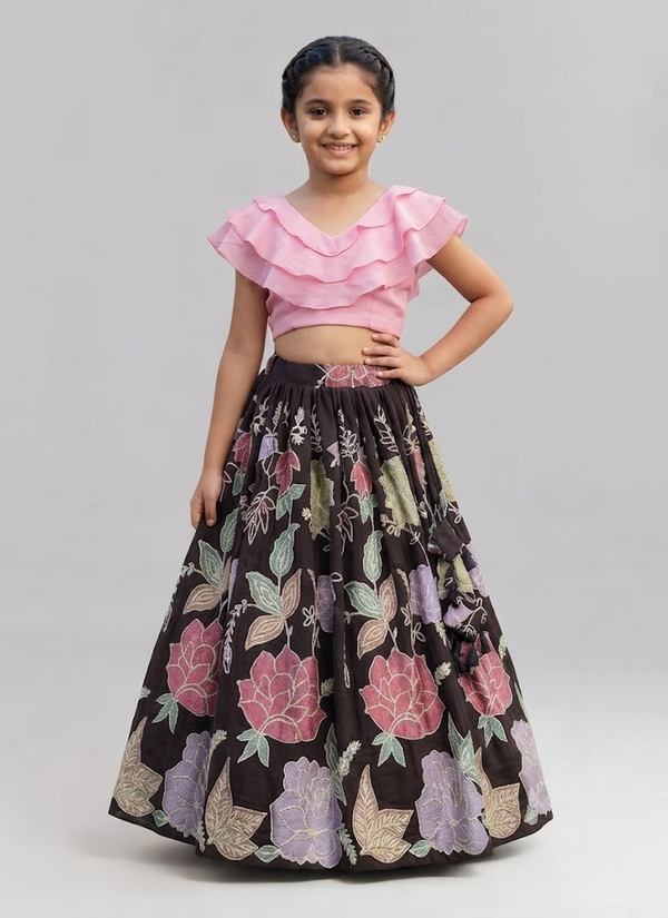 Kids Georgette Lehenga Set, Indian kids clothing Australia