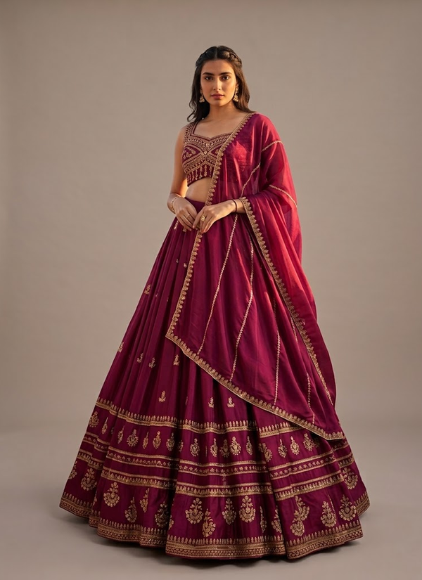 Lehenga – front view | Gleemium Fashion Australia