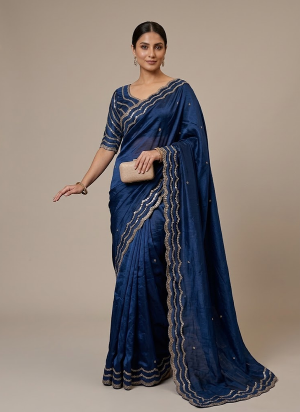 Pure Fandy Satin Silk Saree | Designer Saree Collection Online Australia