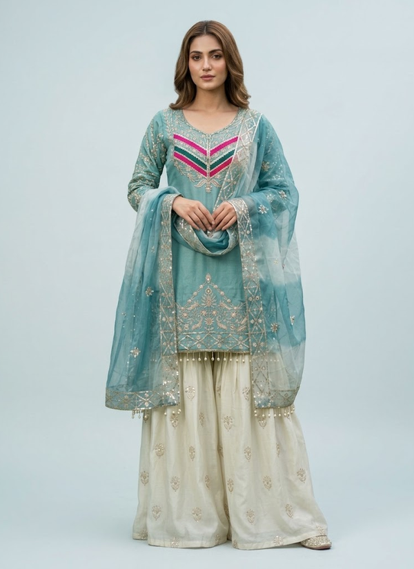 Sharara – front view | Gleemium Fashion Australia