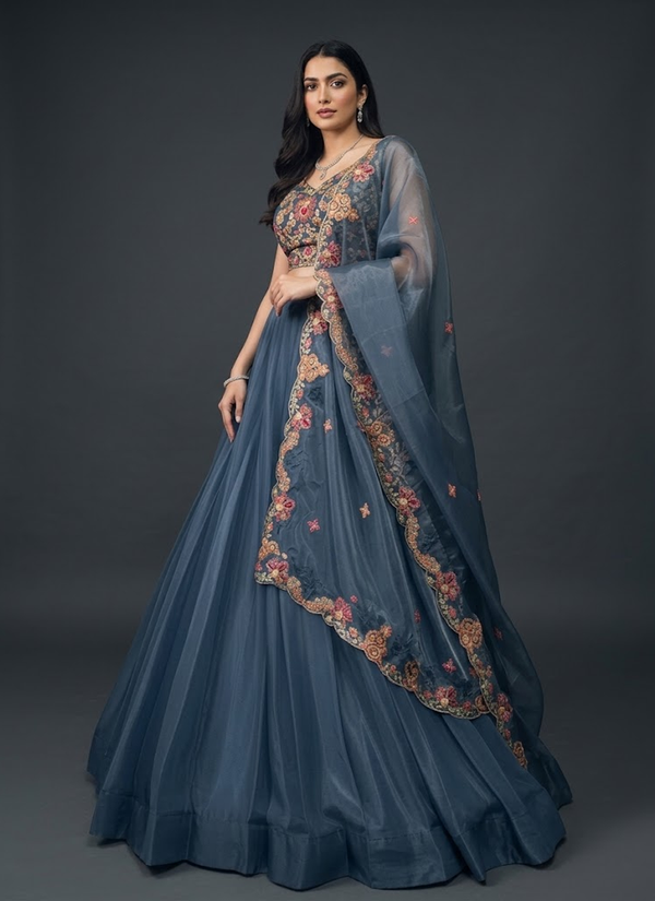 Lehenga – front view | Gleemium Fashion Australia