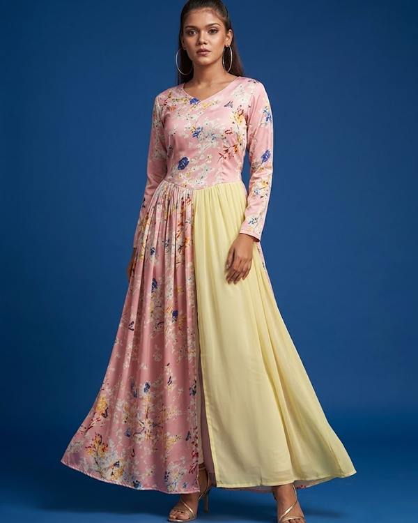 Pink gown – front view | Gleemium Fashion Australia