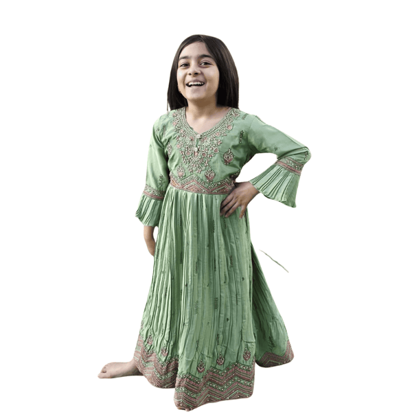 Silk Anarkali Gown for Kids – Elegant Wear for Girls Australia