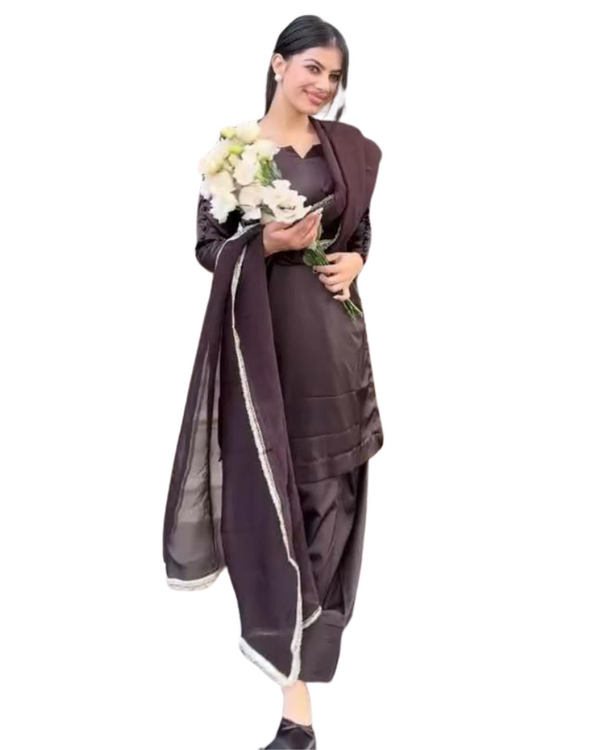 Japan Satin Farshi Salwar Suits – Embroidered Georgette Dupatta Australia