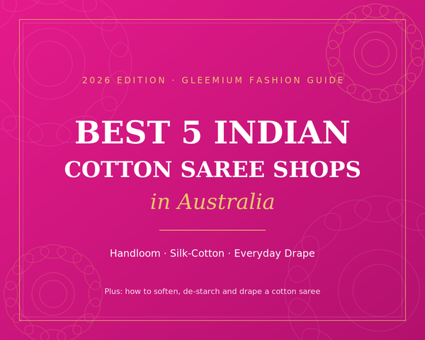 Best 5 Indian Cotton Saree Online Shops in Australia