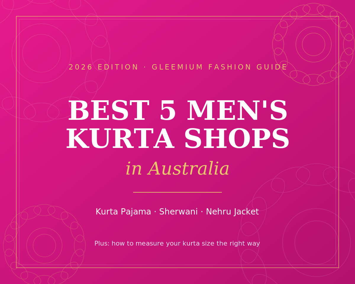 Best 5 Men's Kurta Shops in Australia
