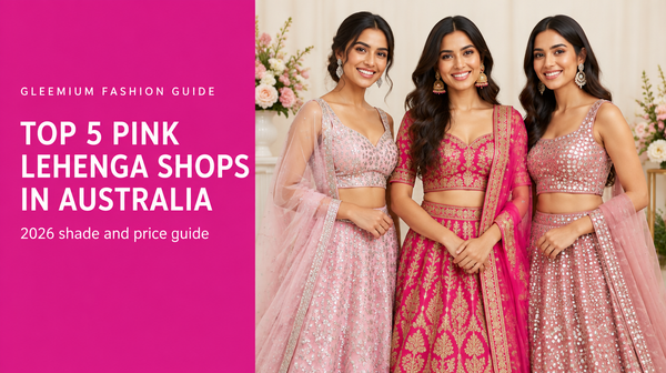 Top 5 Pink Colour Lehenga Shops in Australia