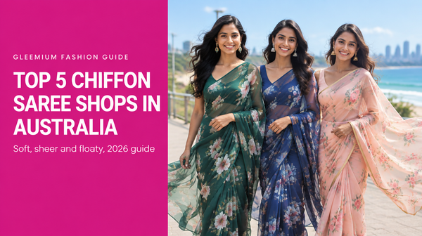 Top 5 Chiffon Fabric Saree Shops in Australia