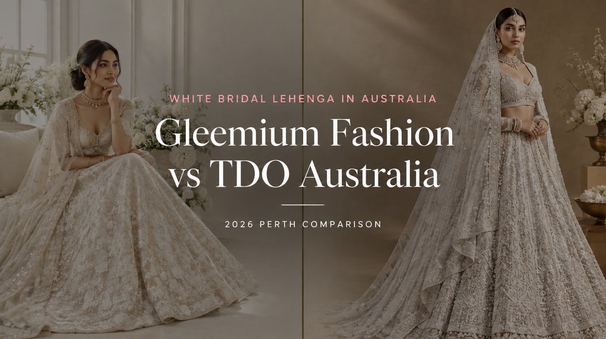 White Bridal Lehenga in Australia: Two Perth Shops, Side by Side