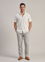 Waves Pattern Shirt for Men – Half Sleeve Textured Summer Shirt in 4 Colours 3