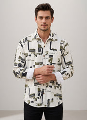 Designer Printed Shirt for Men – Full Sleeve Natural Dye Hand-Printed Shirt in 4 Prints 5