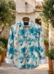 Designer Printed Shirt for Men – Full Sleeve Natural Dye Hand-Printed Shirt in 4 Prints 3