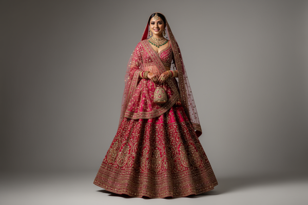 1 women wear Engagement Lehenga
