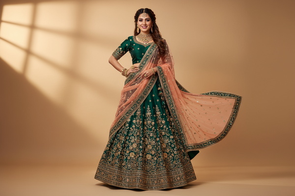 1 women wear Partywear Lehenga