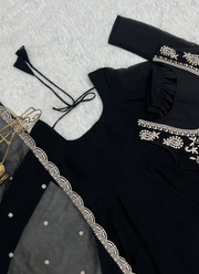 Fox Georgette Anarkali Set with Fancy Dupatta 9