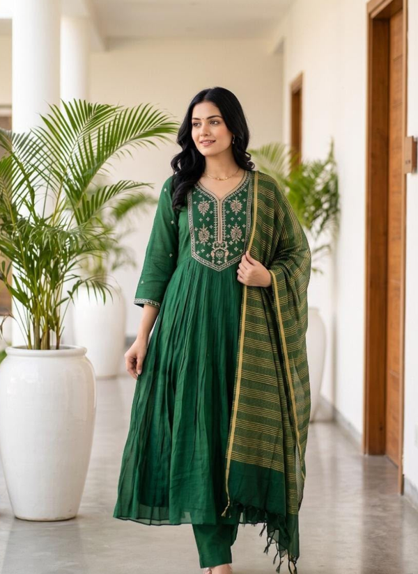 Indian Traditional Mul Chanderi Kurta Set | Women's Fashion Australia