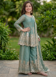 Kids Fandy Silk Dress Set 3