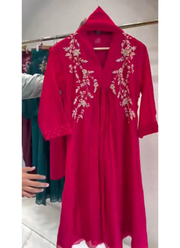 Premium Mul Chanderi Three-Piece Kurta Set | Indian Occasion Wear Online Australia 14