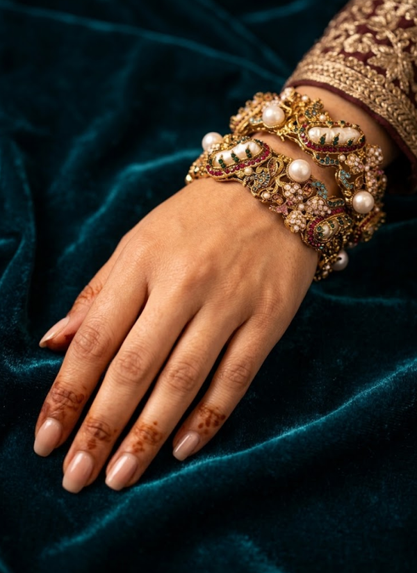 Turkish Spring Cuff Bracelet – Free Size, Open Design (1 Pair), Luxury jewellery Wear Australia