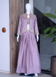 Designer Indo‑Western Jacket Lehenga Set 12