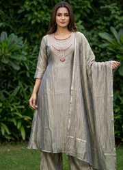 Salsa Tissue Kurta Pant Dupatta Set | Indian Women's Traditional Fashion Online Australia 12