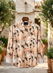 Designer Printed Shirt for Men – Full Sleeve Natural Dye Hand-Printed Shirt in 4 Prints 9