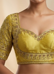 Italian Silk Women’s Blouse with Sequins & Handwork Partywear Design 8