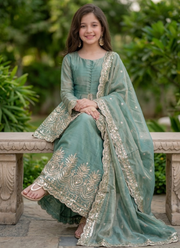 Kids Fandy Silk Dress Set 4