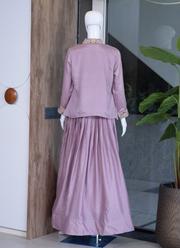 Designer Indo‑Western Jacket Lehenga Set 13