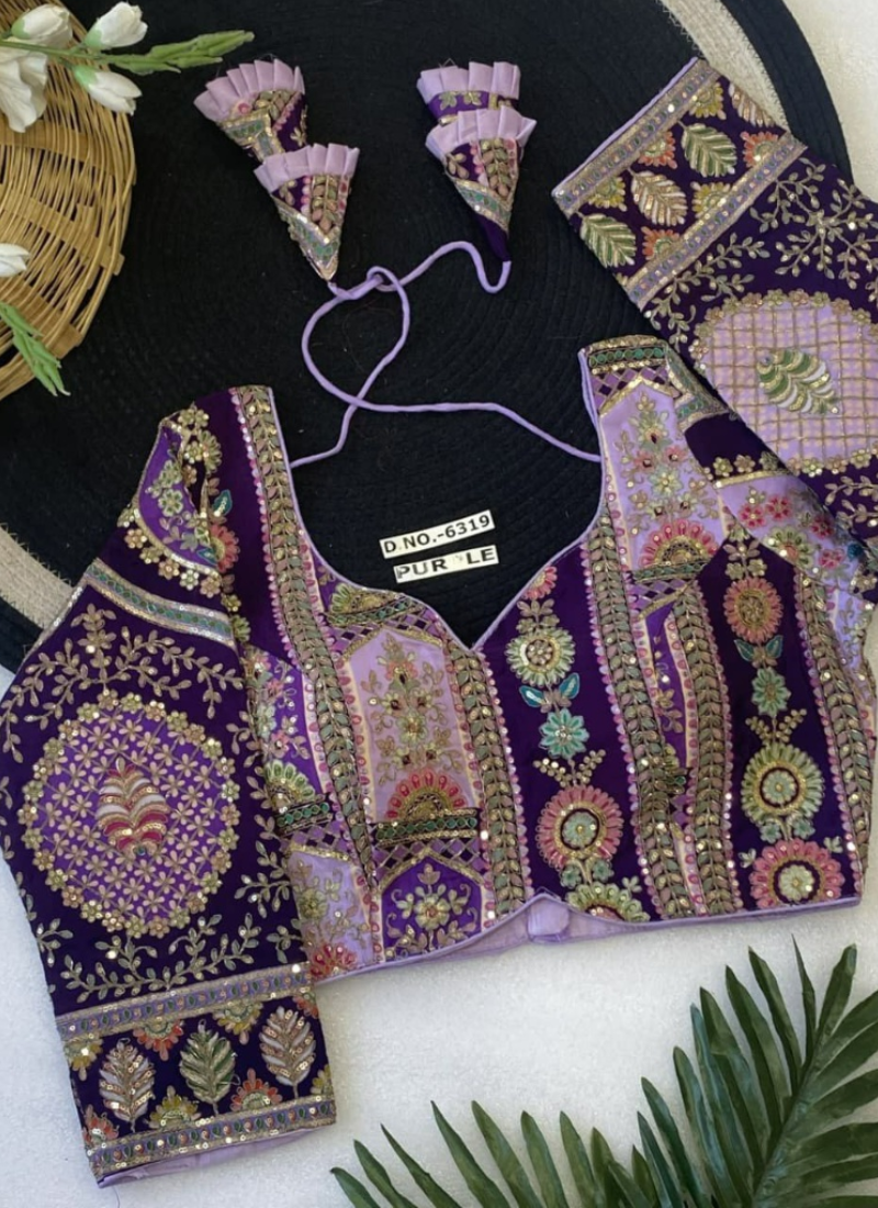 Partywear Women’s Blouse with Premium Padding & Back‑Open Design