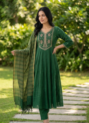 Indian Traditional Mul Chanderi Kurta Set | Women's Fashion Australia 6