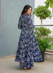 Heavy Rayon Anarkali Dress with Digital Print & Wide Flair (Sizes XS–6XL) 4