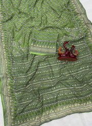 Bollywood Designer Saree – Fox Georgette with Katdana & Mirror Work 10