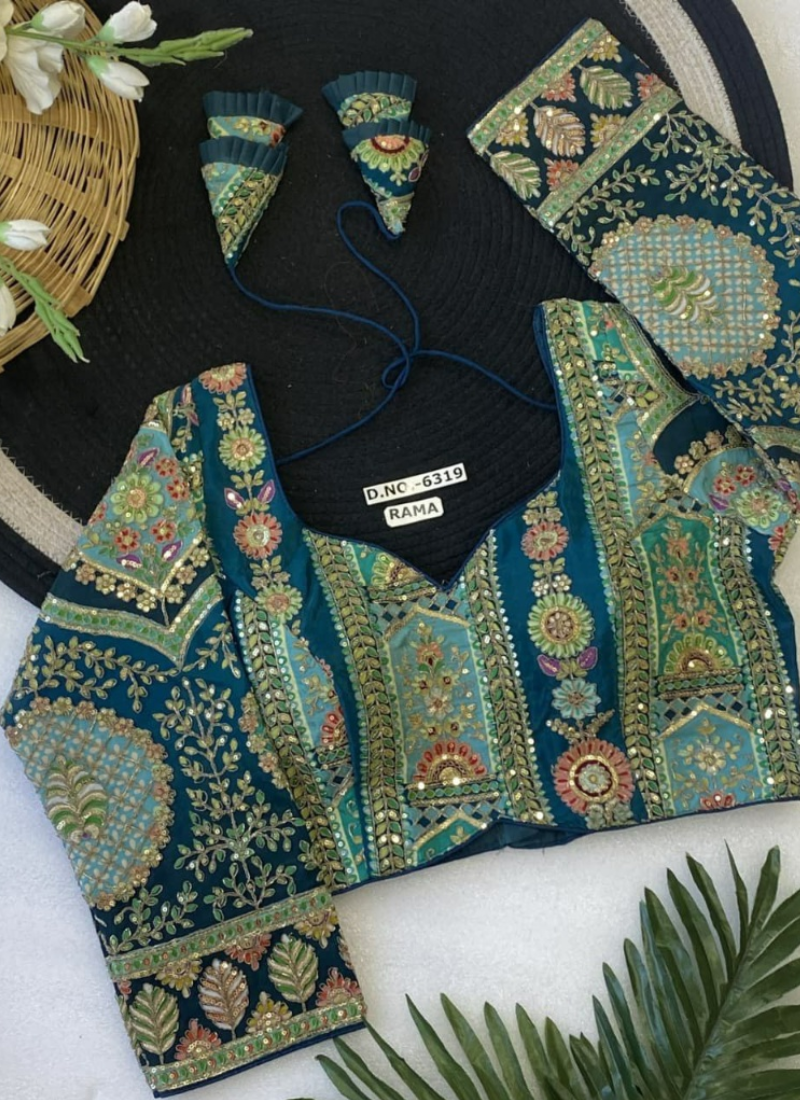 Partywear Women’s Blouse with Premium Padding & Back‑Open Design