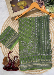 Bollywood Designer Saree – Fox Georgette with Katdana & Mirror Work 3