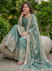 Kids Fandy Silk Dress Set 6