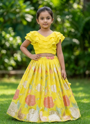 Kids Georgette Lehenga Set 3