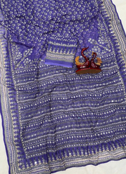 Bollywood Designer Saree – Soft Fox Georgette with Katdana & Real Mirror Work 2