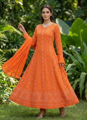 Pearl Chikankari Viscose Suit Set | Indian Designer Salwar Suit Online Australia 12