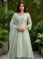 Salsa Tissue Kurta Pant Dupatta Set | Indian Women's Traditional Fashion Online Australia 8