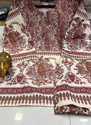 Diwali Plus Size Cotton Co-ord Set – Block Print Short Kurta & Palazzo (Size 48 to 54) 3
